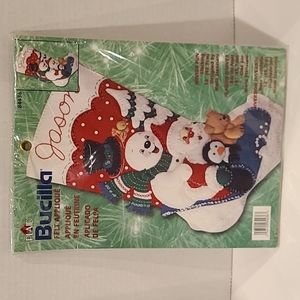 Bucilla Winter fun stocking kit Frosty